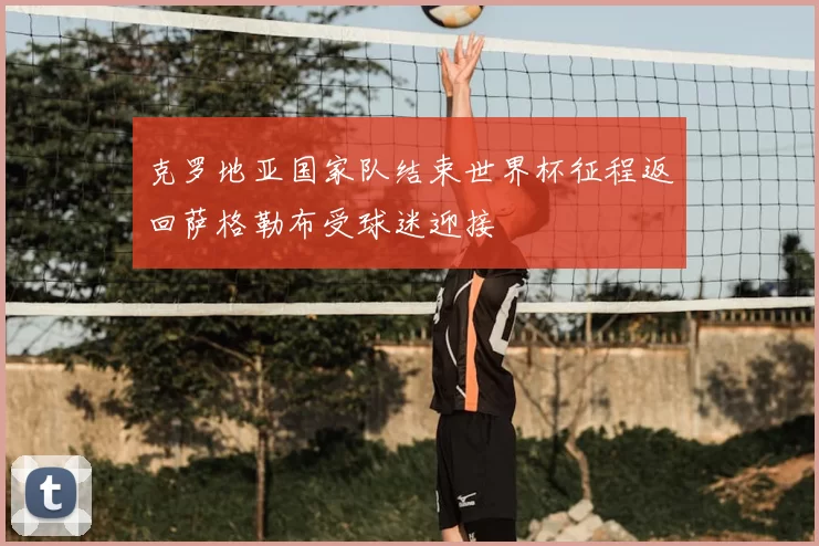 克罗地亚国家队结束世界杯征程返回萨格勒布受球迷迎接